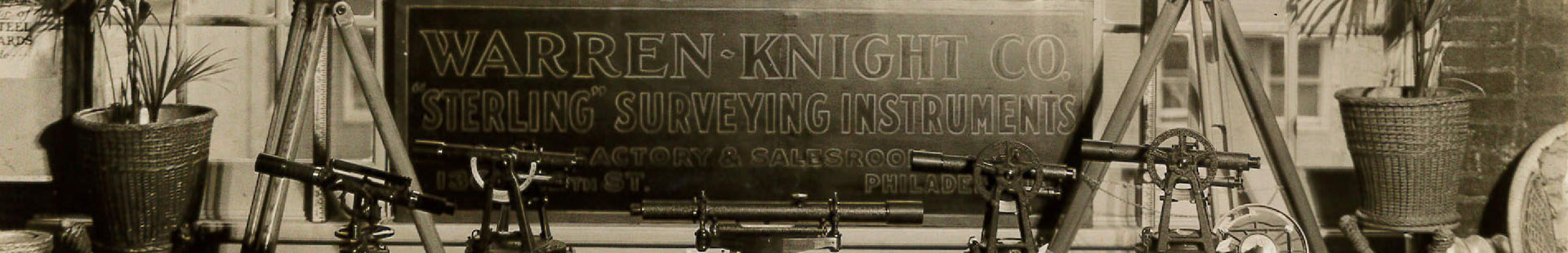 Historic Warren-Knight surveying instruments